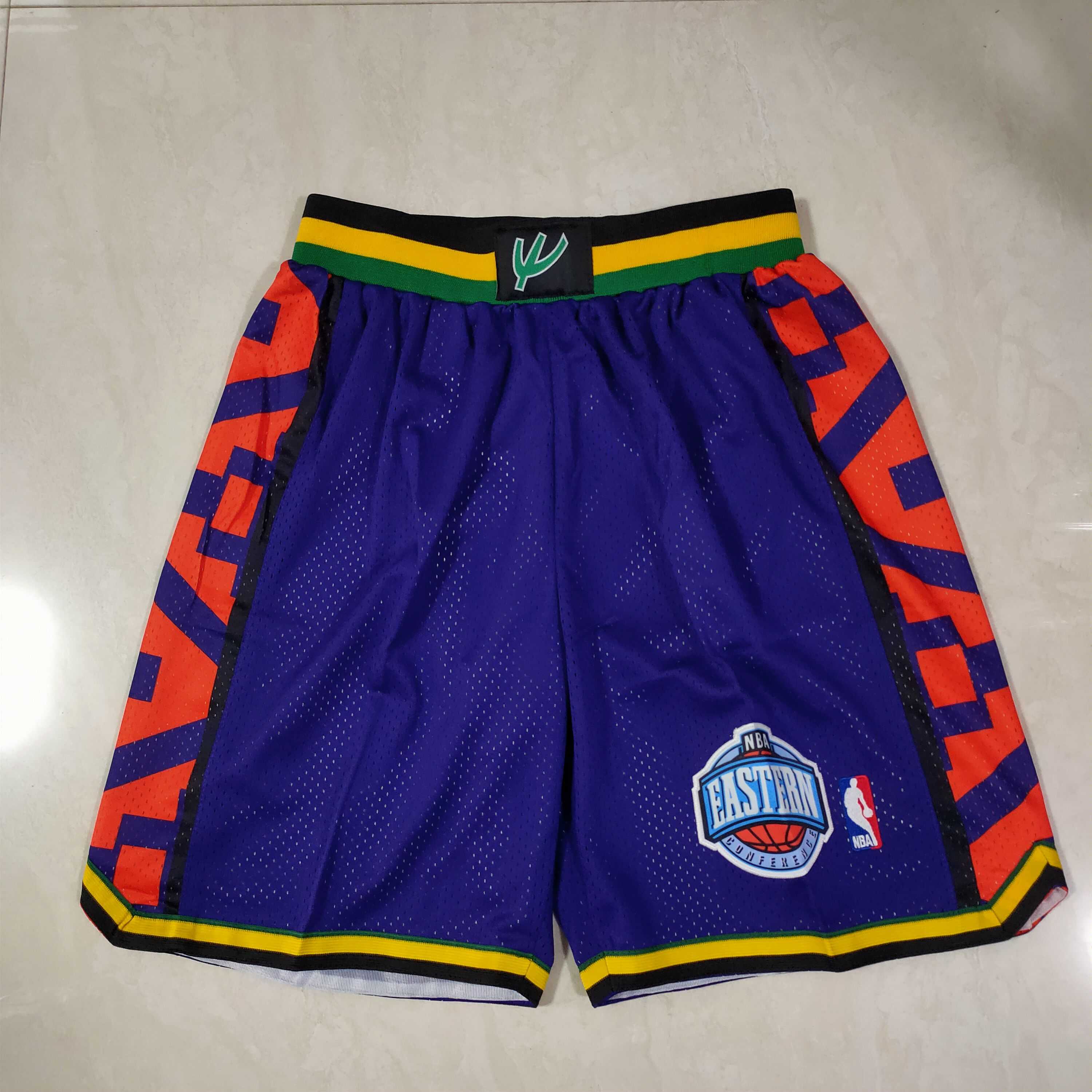 Men NBA 95 all star Purple Shorts 0416